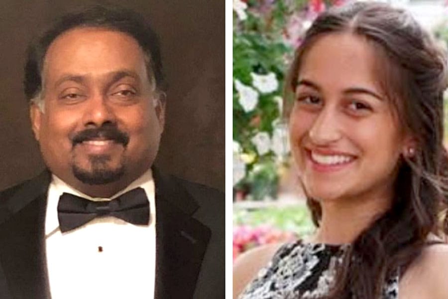 ഏഷ്യന്‍ അമേരിക്കന്‍ കോയിലേഷന്‍ ഗ്ലാഡ്‌സണ്‍ വര്‍ഗീസിനേയും കിരണ്‍ കൗര്‍ ബല്ലായേയും അവാര്‍ഡ് നല്‍കി ആദരിക്കുന്നു