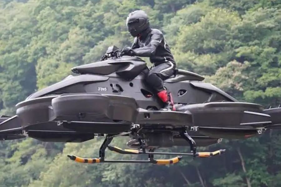 ആകാശത്തുകൂടി പറക്കാൻ കഴിയുന്ന ഫ്‌ളൈയിംഗ് ബൈക്കുകൾ യാഥാര്‍ഥ്യമാകുന്നു