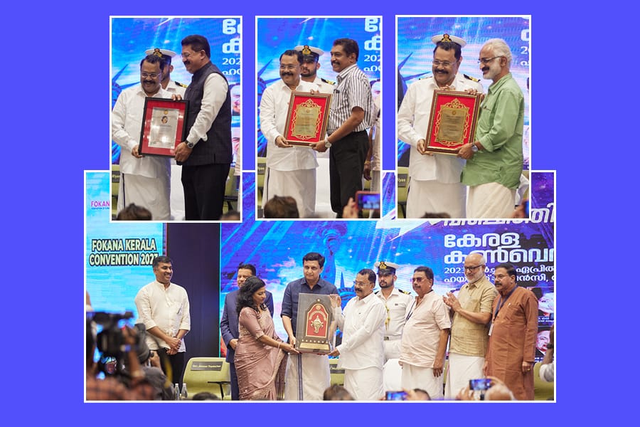 ഫൊക്കാന പുരസ്കരങ്ങൾ ഗോവ ഗവർണർ പി.എസ്‌ ശ്രീധരൻ പിള്ള വിതരണം ചെയ്തു