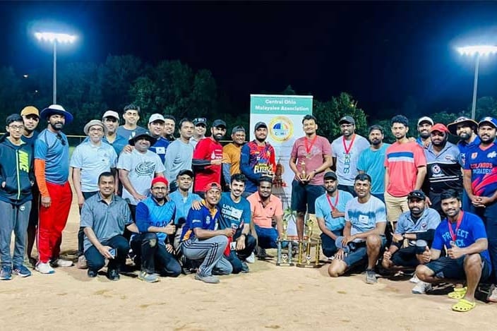 സെൻട്രൽ ഒഹായോ മലയാളി അസോസിയേഷൻ 32 ടീമുകളെ പങ്കെടുപ്പിച്ച് T7 ക്രിക്കറ്റ് മത്സരം സംഘടിപ്പിച്ചു