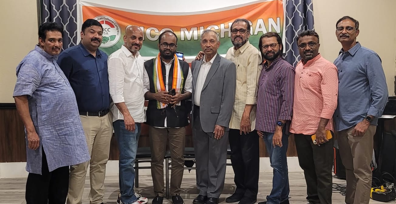 കെപിസിസി സെക്രട്ടറി റിങ്കു ചെറിയാന് ഡിട്രോയിറ്റിൽ ഉജ്ജ്വല സ്വീകരണം