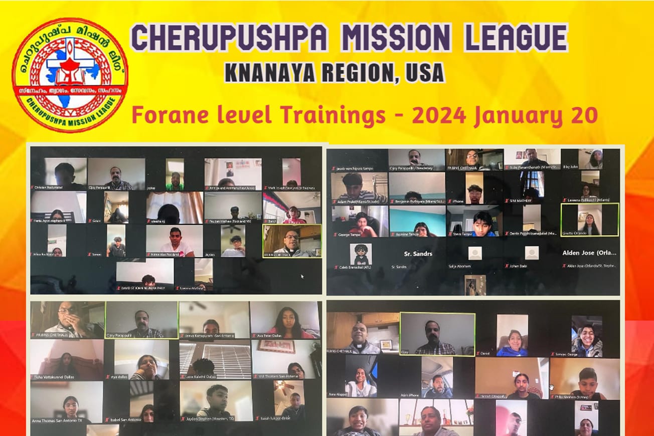 മിഷൻ ലീഗ് ക്‌നാനായ റീജിയൺ ഫൊറോനാ തല പരിശീലന പരിപാടി