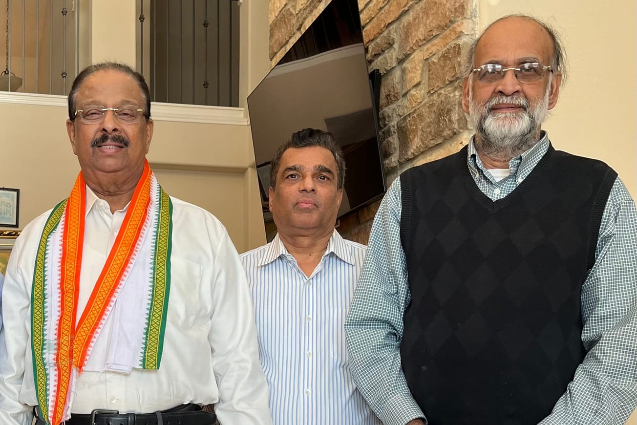 ഹൂസ്റ്റണിൽ സമരാഗ്നി സംഗമത്തിൽ പങ്കെടുക്കുവാനെത്തിയ കെപിസിസി പ്രസിഡൻറ്നു ഉജ്വല സ്വീകരണം