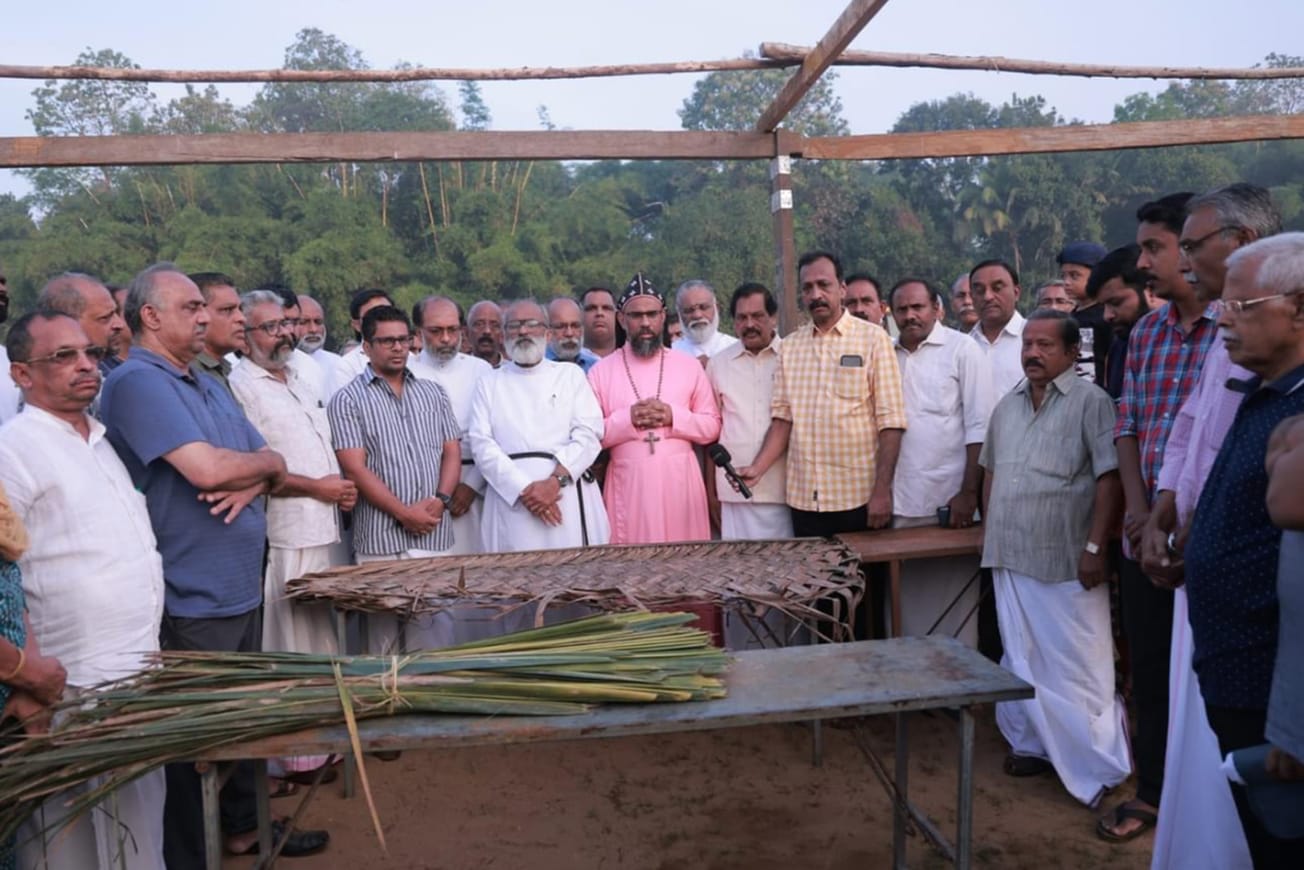 ഫെബ്രുവരി 11 മുതൽ ആരംഭിക്കുന്ന മാരാമൺ കൺവൻഷൻ ഓലപ്പന്തലിൽ നിര്മാണപ്രവർത്തനങ്ങൾക്കു തുടക്കം കുറിച്ചു