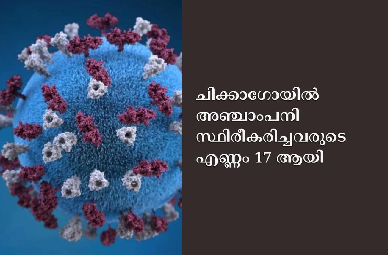 ചിക്കാഗോയിൽ അഞ്ചാംപനി സ്ഥിരീകരിച്ചവരുടെ എണ്ണം 17 ആയി