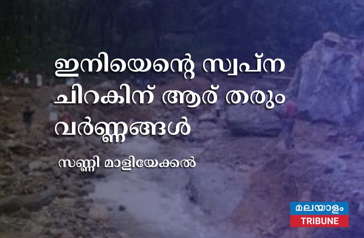 Who will give colors to my dream wings - Sunny Maliekal