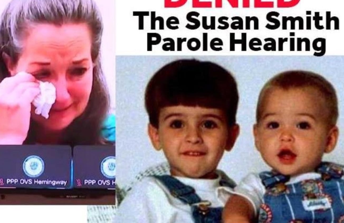 2 മക്കളെ കാർ സീറ്റിൽ കെട്ടിയിട്ട് തടാകത്തിലേക്ക് ഉരുട്ടി വിട്ടു കൊപ്പെടുത്തിയ കേസിൽ 30 വർഷ തടവിന് ശേഷവും സൂസൻ സ്മിത്തിന് പരോളില്ല