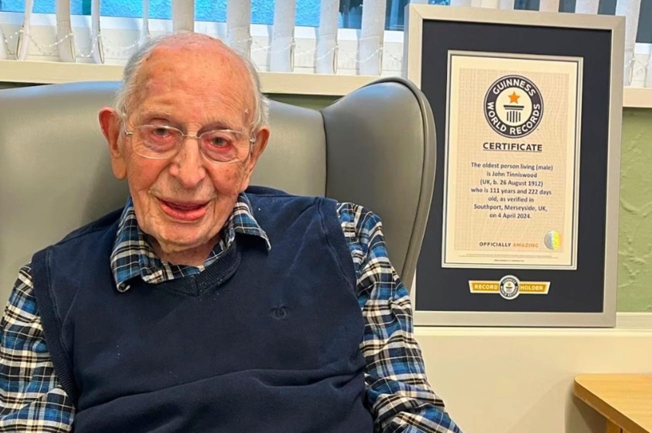 ലോകത്തിലെ ഏറ്റവും പ്രായം കൂടിയ പുരുഷൻ അന്തരിച്ചു.