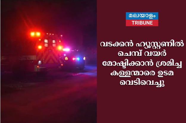 വടക്കൻ ഹ്യൂസ്റ്റണിൽ ചെമ്പ് വയർ മോഷ്ടിക്കാൻ ശ്രമിച്ച കള്ളന്മാരെ ഉടമ വെടിവെച്ചു