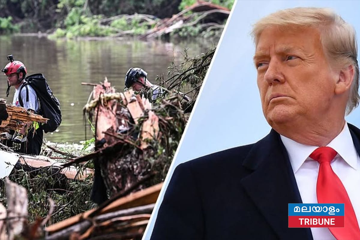 ടെക്സസിലെ വെള്ളപ്പൊക്കം:ദുരന്ത പ്രഖ്യാപനത്തിൽ ട്രംപ് ഒപ്പുവെച്ചു