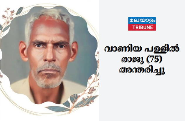 വാണിയ പള്ളിൽ രാജു (75) അന്തരിച്ചു
