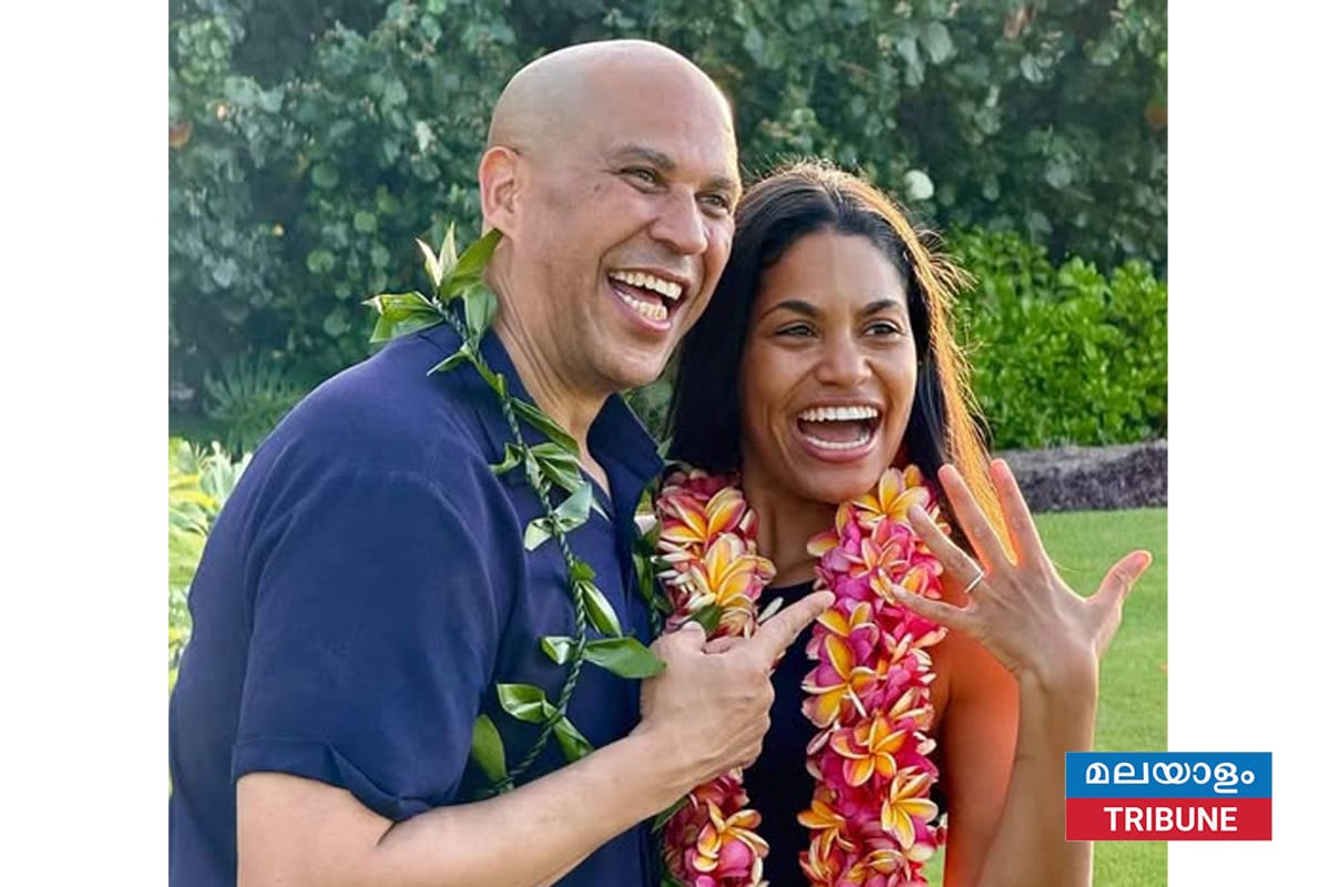 സെനറ്റർ കോറി ബുക്കർ അലക്സിസ് ലൂയിസുമായി വിവാഹനിശ്ചയം പ്രഖ്യാപിച്ചു