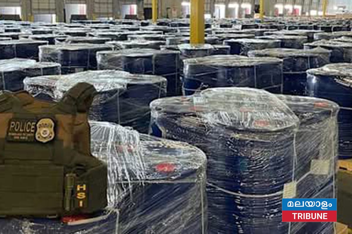 ഹൂസ്റ്റൺ തുറമുഖത്ത്  പിടിച്ചെടുത്തത് 3 ലക്ഷം കിലോ മെത്താംഫെറ്റാമൈൻ രാസവസ്തു
