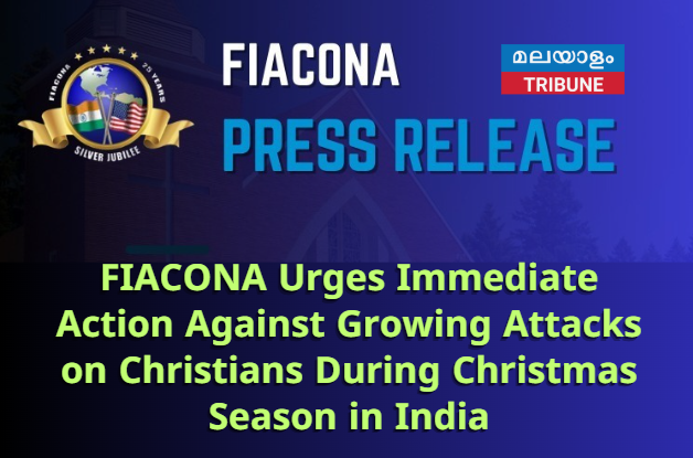 FIACONA Urges Immediate Action Against Growing Attacks on Christians During Christmas Season in India