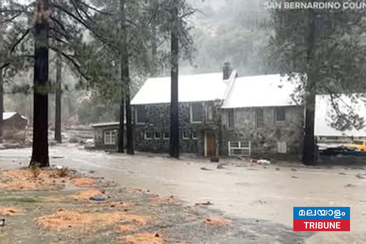 ക്രിസ്മസ് ദിനത്തിൽ കാലിഫോർണിയയിൽ അതിശക്തമായ മഴയും പ്രളയവും: മൂന്ന് മരണം