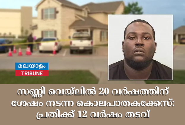 സണ്ണി വെയ്‌ലിൽ 20 വർഷത്തിന് ശേഷം നടന്ന  കൊലപാതകക്കേസ്: പ്രതിക്ക് 12 വർഷം തടവ്
