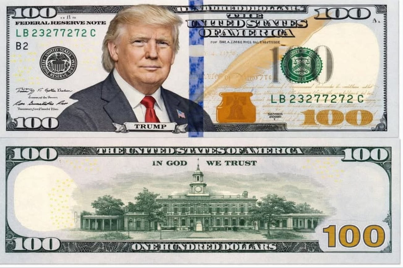 യുഎസ് കറൻസി നോട്ടുകളിൽ ട്രംപിന്റെ ഒപ്പ് വരുന്നു; ചരിത്രത്തിലാദ്യമായി ഒരു അമേരിക്കൻ പ്രസിഡന്റ്